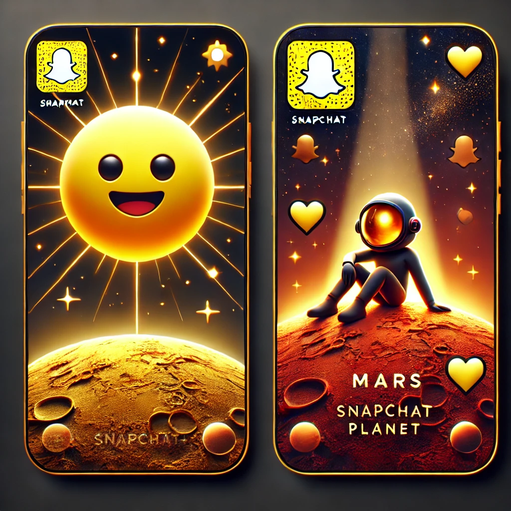 Mars Snapchat Planet